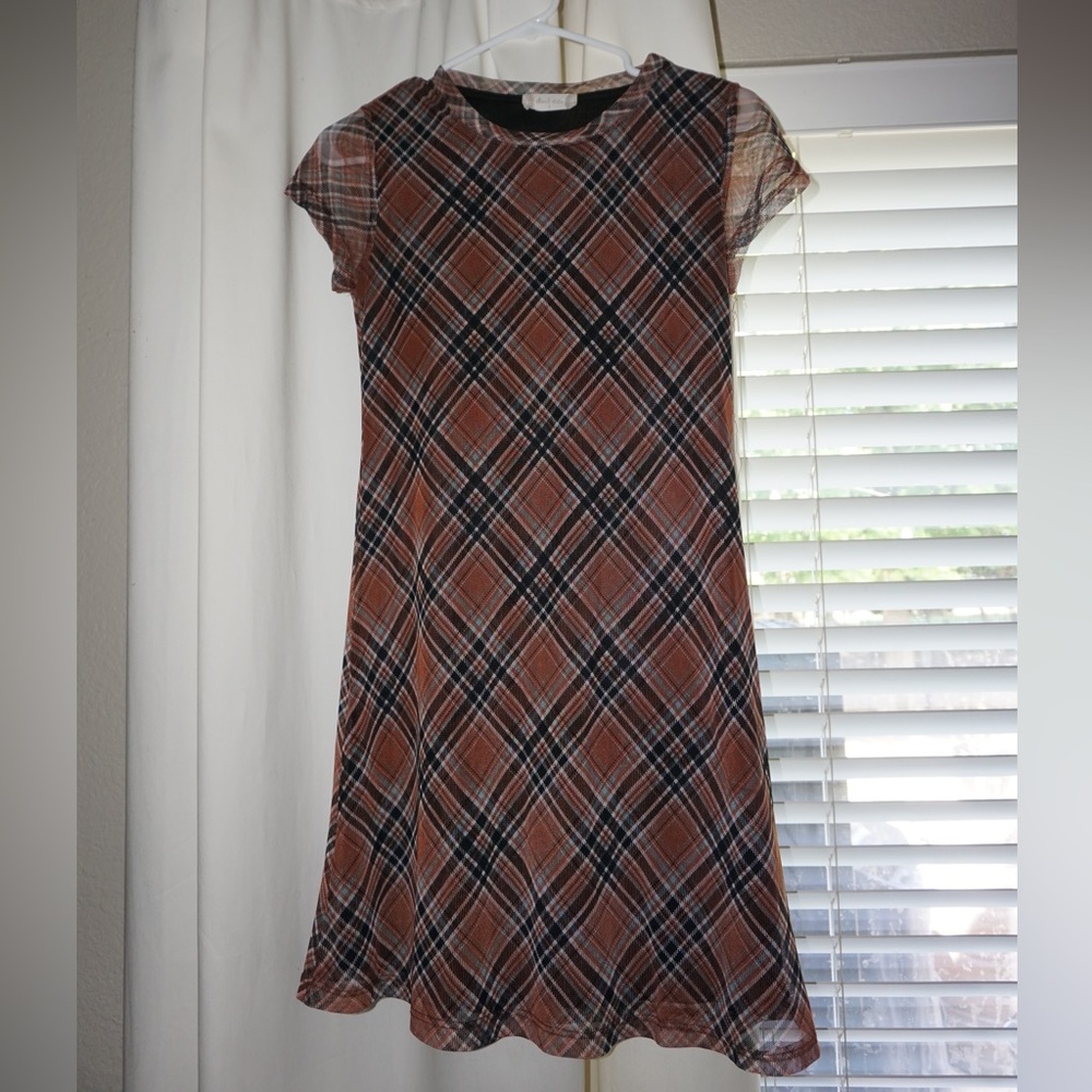 Plaid mini dress